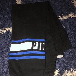 Pink crop joggers with leg detail